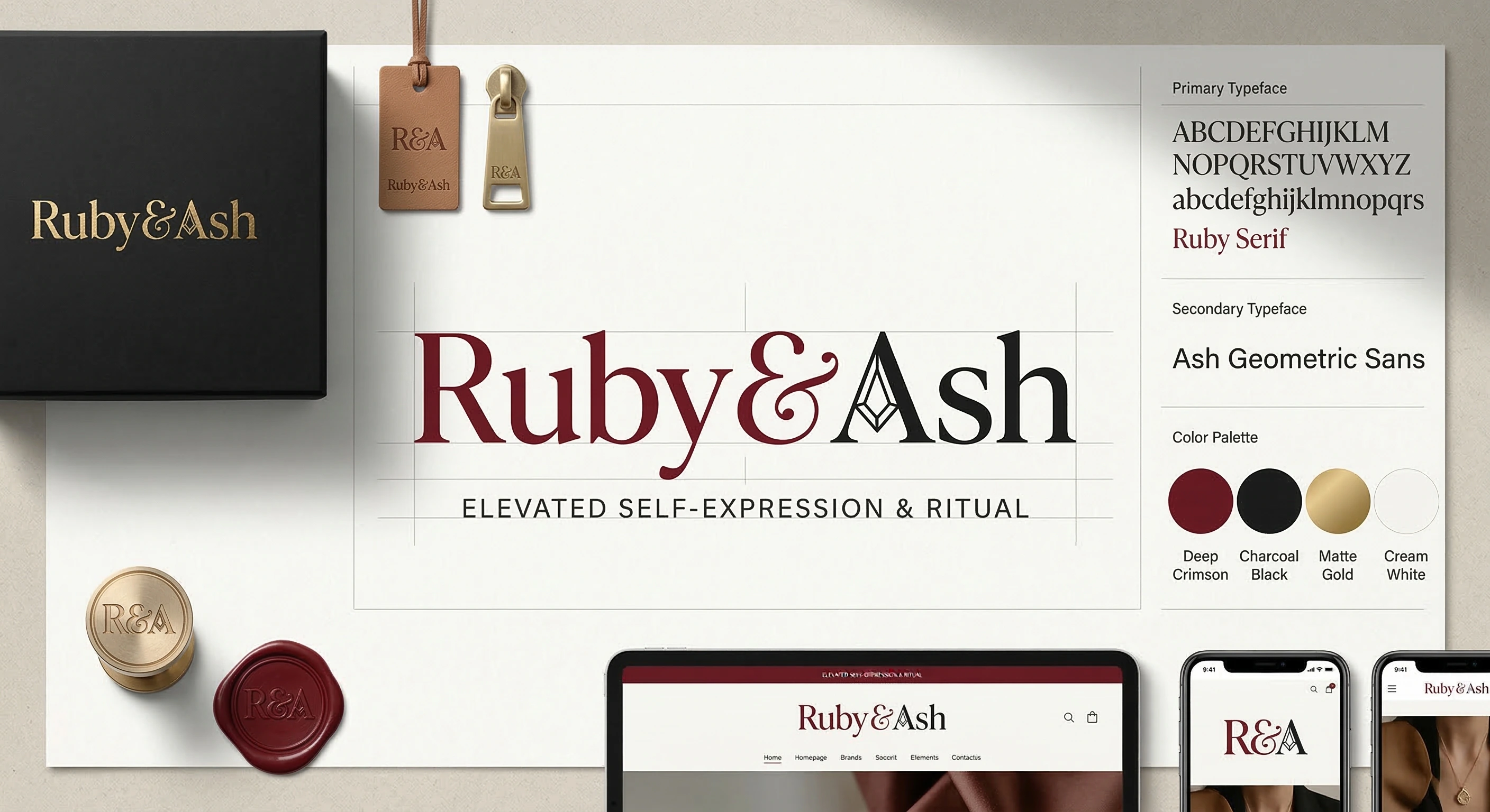 Ruby&Ash 品牌视觉方案