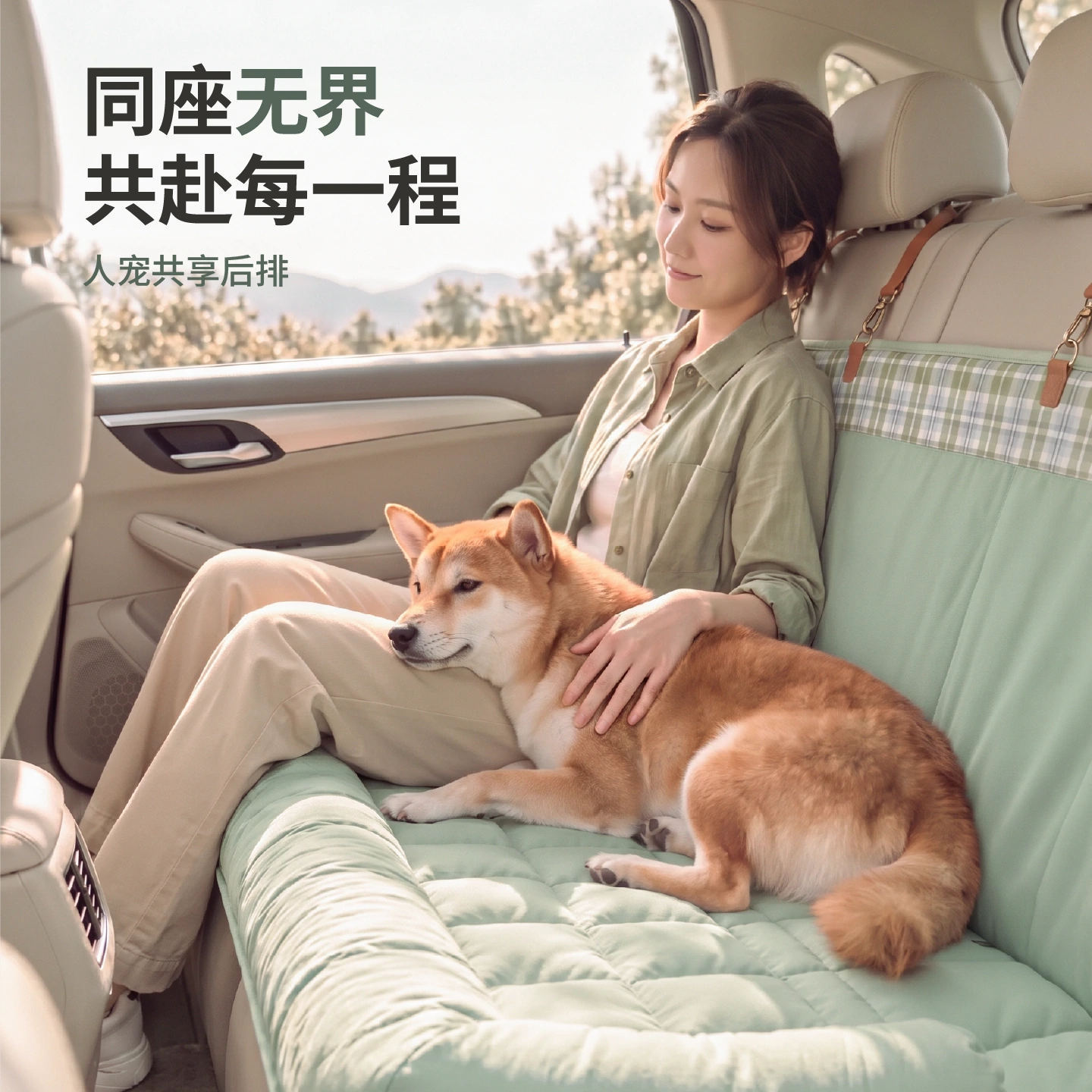 格纹系列 · 后排车载窝 / 方形主图 / 1:1 / 01